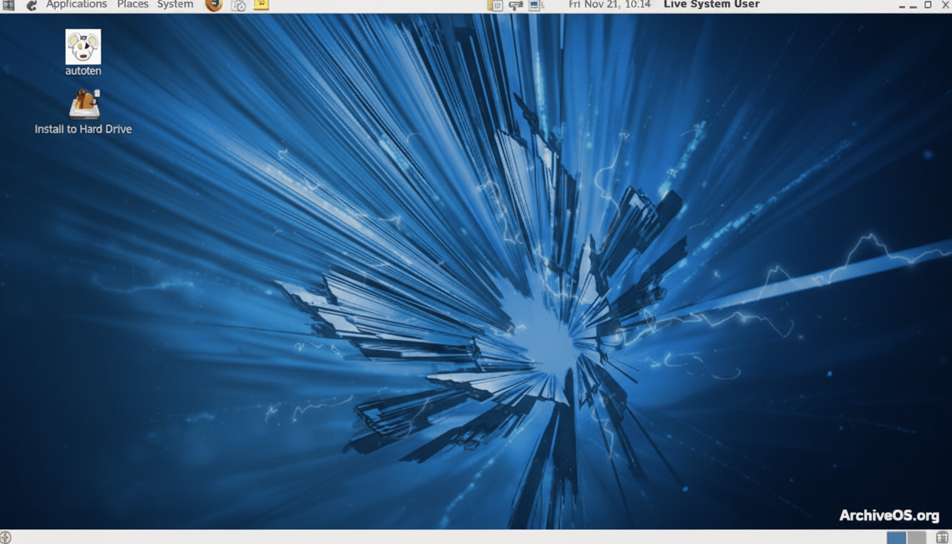 Omega Linux on an old PC, Arch-based distro reviving legacy hardware performance