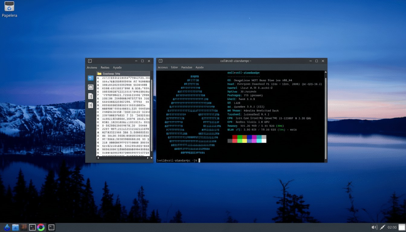 Old PC running Omega Linux distro, faster than Ubuntu on aging hardware