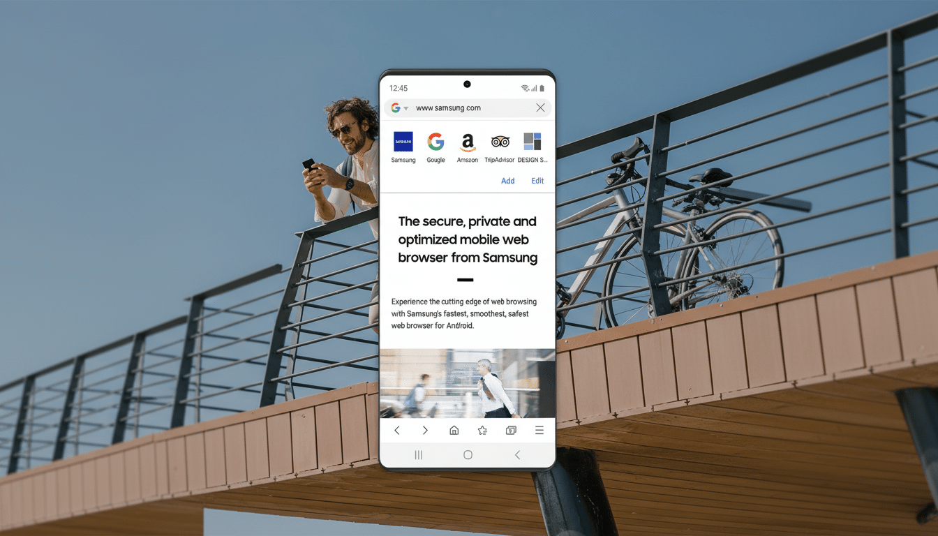 Samsung Internet Browser smart shopping coupons feature on a smartphone screen
