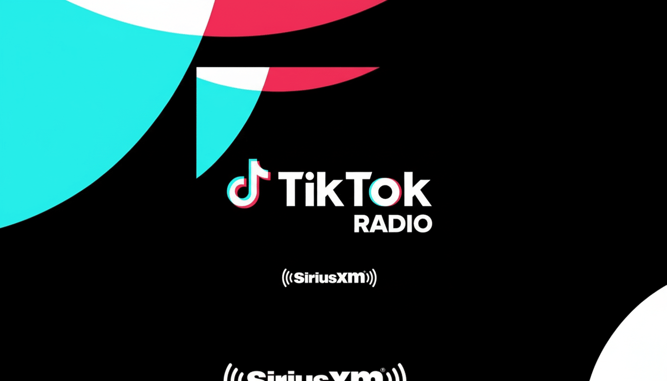 TikTok and iHeartMedia logos for new radio and podcast partnership launch