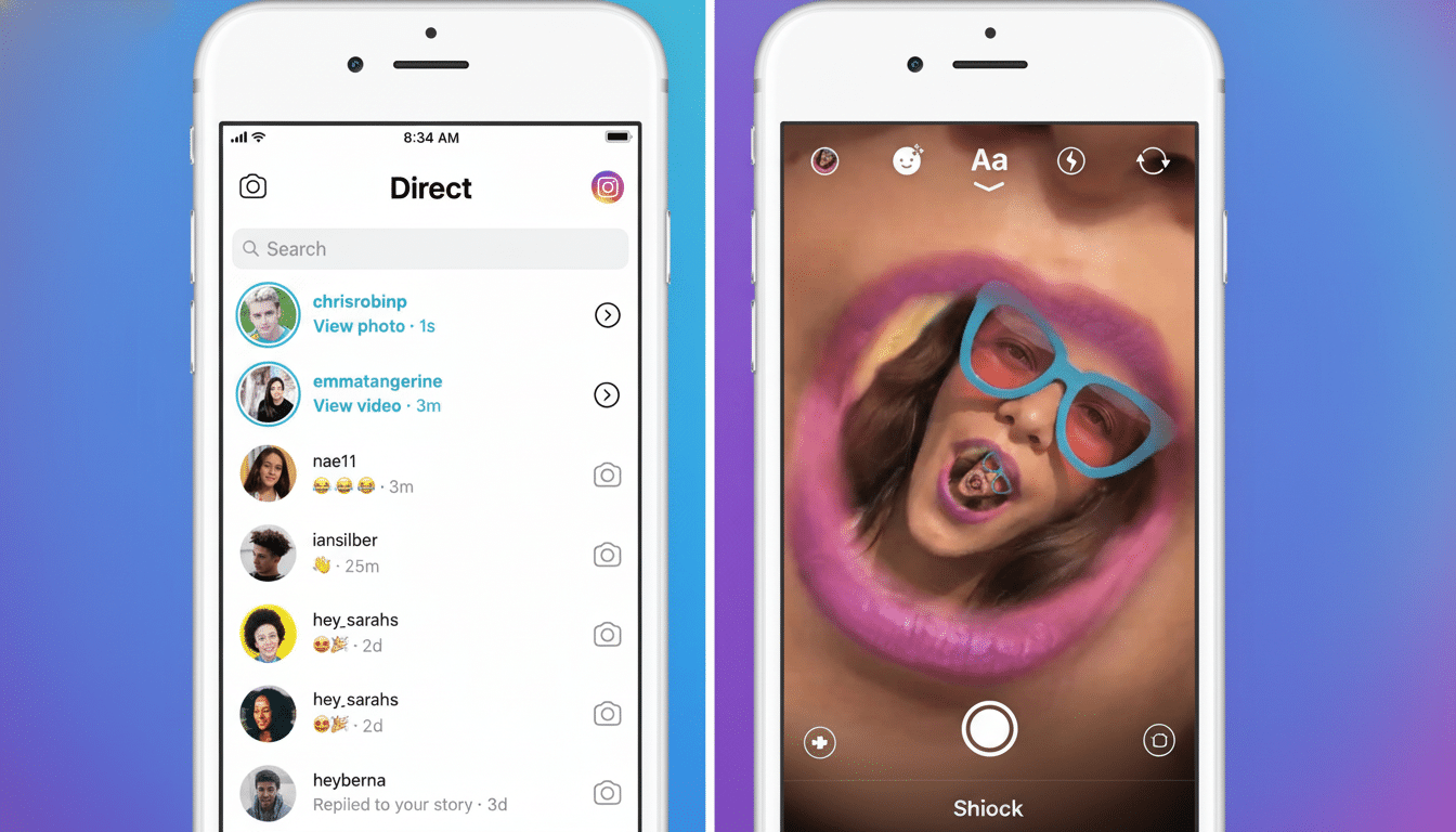 Instagram DMs with broken padlock icon as end-to-end encryption ends
