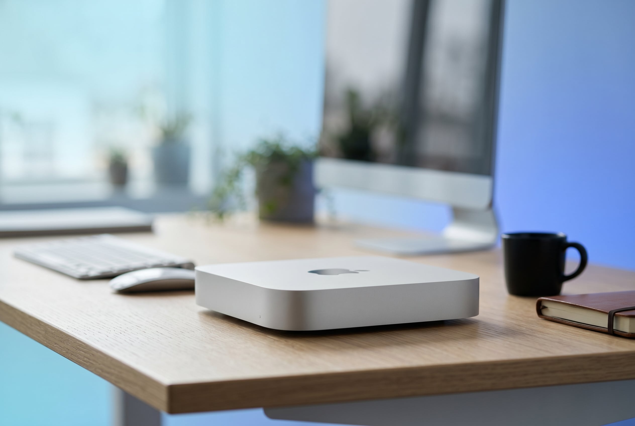 Apple Mac Mini on a Desk