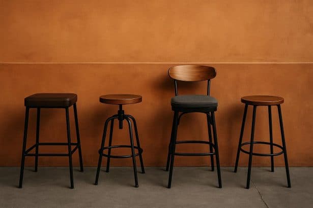 Selection of restaurant bar stools highlighting how informed choices affect cost and design