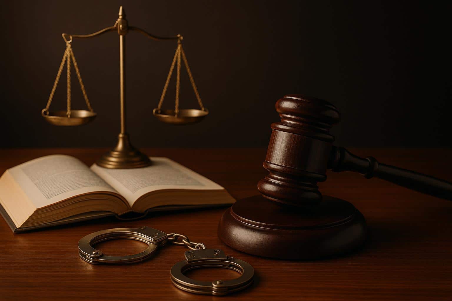 Scales of justice and gavel symbolizing the importance of legal representation in criminal defense