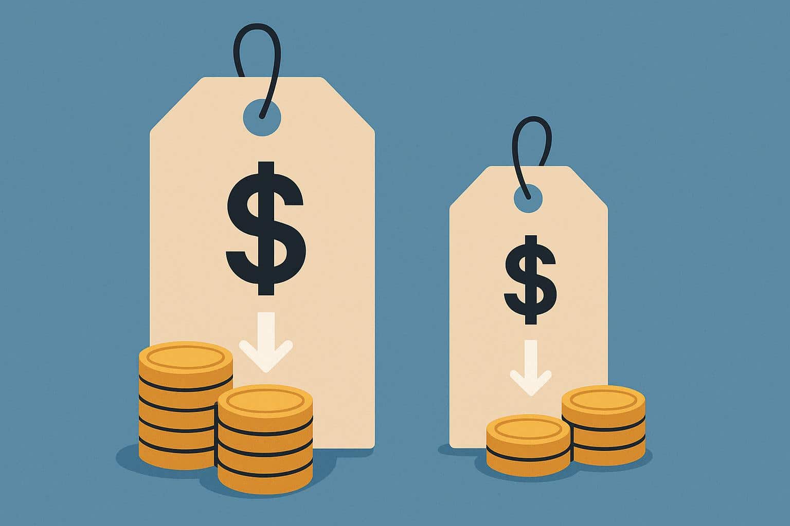 Stack of cash with deduction symbols illustrating difference between marketed rate and actual payout