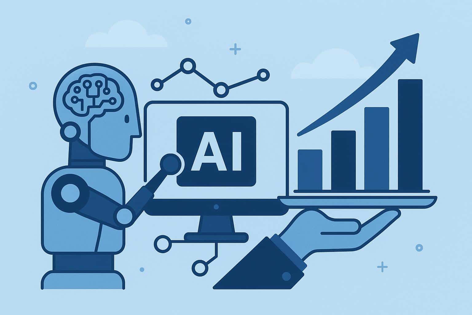 AI technology accelerating business growth and scalability for companies through outsourcing