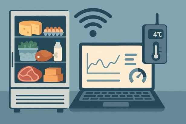 Remote sensors monitoring industrial food processing equipment for enhanced food safety