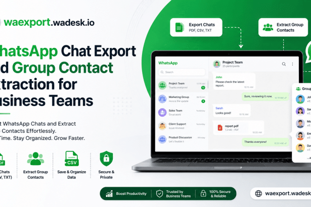 Image 1 of WhatsApp Chat Export and Group Contact Extraction for Business Teams