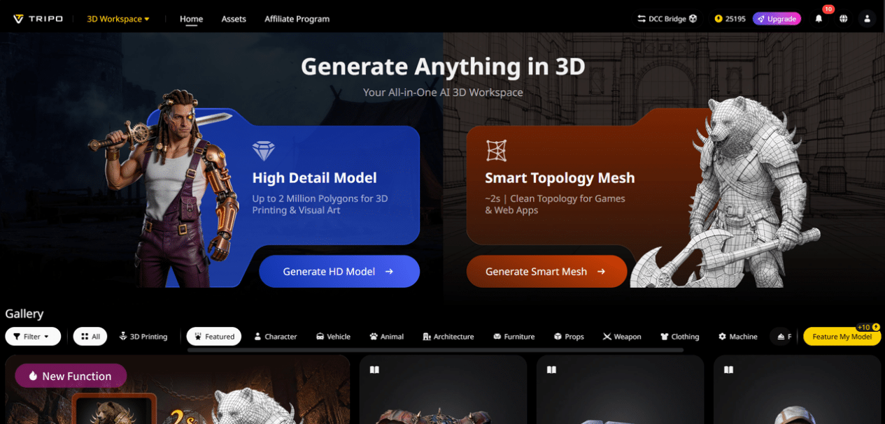 Image 1 of AI-Powered 3D Creation: How Tripo Studio Streamlines Workflows for Every Creator