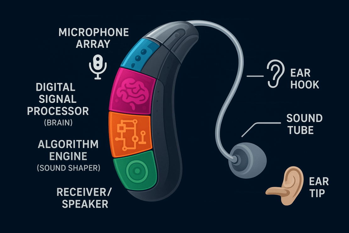 Image 1 of Hear the World in High Definition: How Behind-the-Ear (BTE) Hearing Aids Work