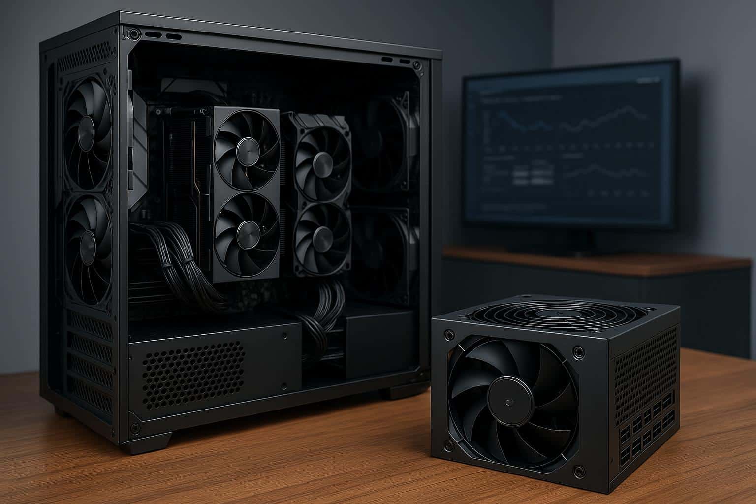 Premium power supply units supporting advanced AI workload operations in professional setups