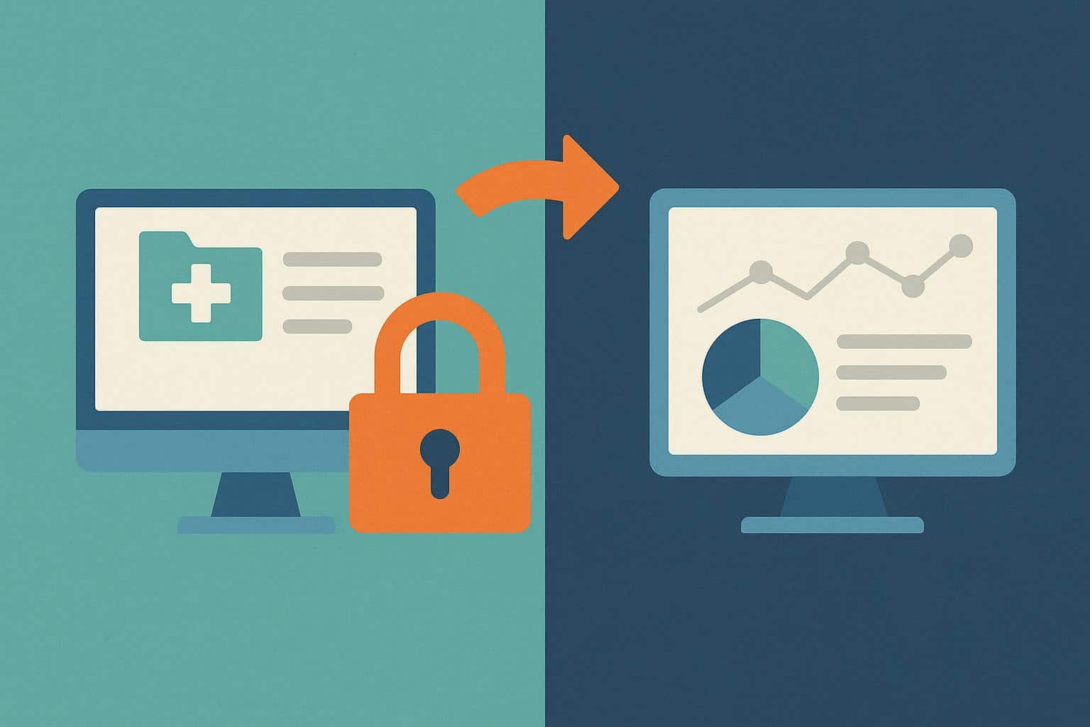 Patient portal and data dashboard interface highlighting challenges in healthcare data access