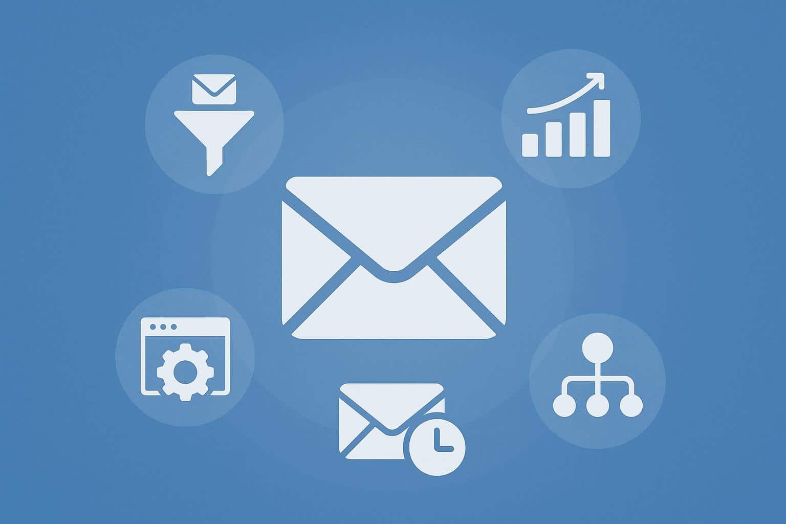 Email marketing dashboard highlighting advanced features for improved campaign performance