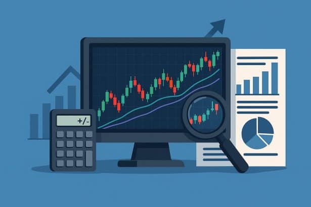 Stock analysis dashboard displaying backtesting results and performance charts for investment strategies