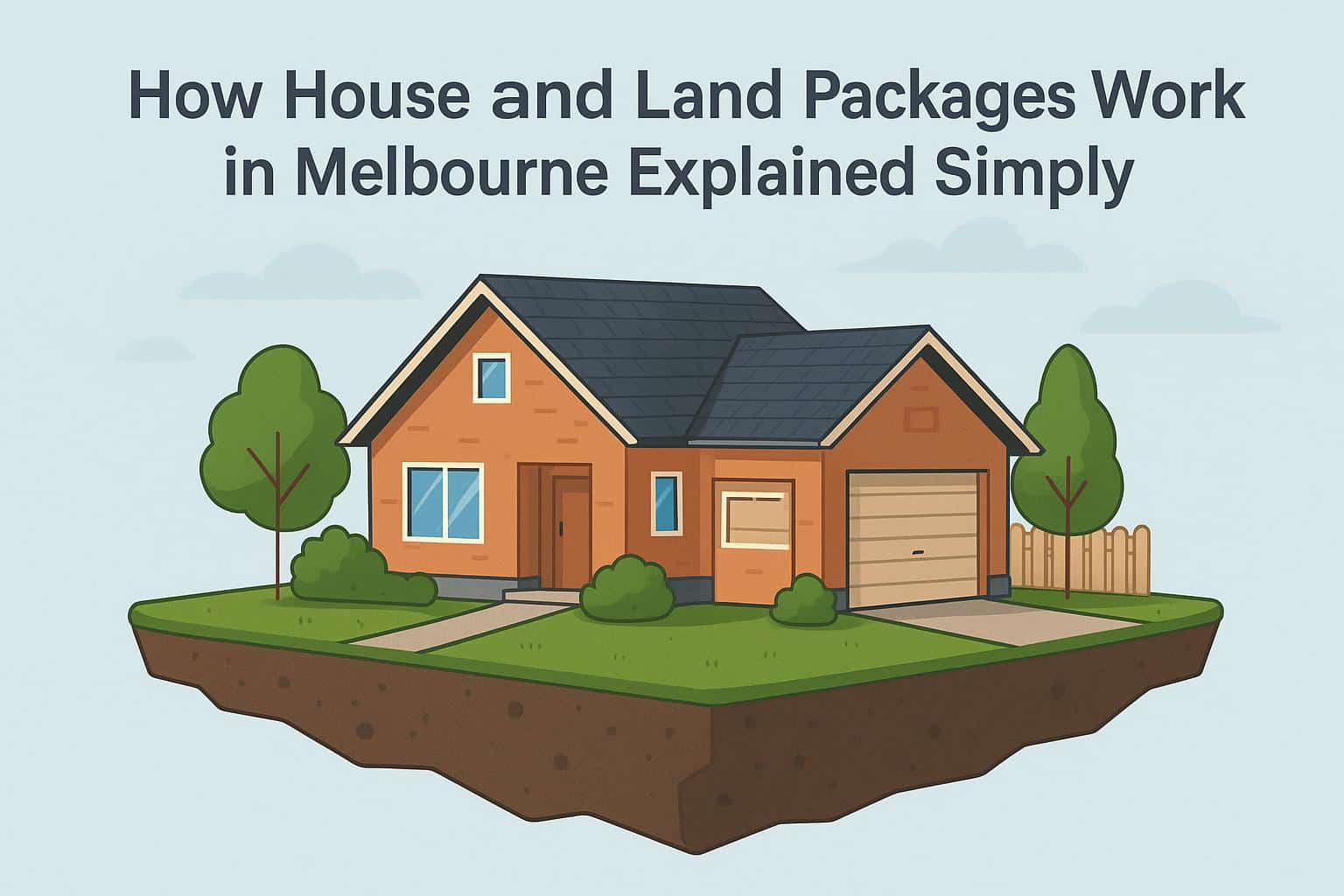 Modern Melbourne suburb with new homes, showcasing typical house and land package developments