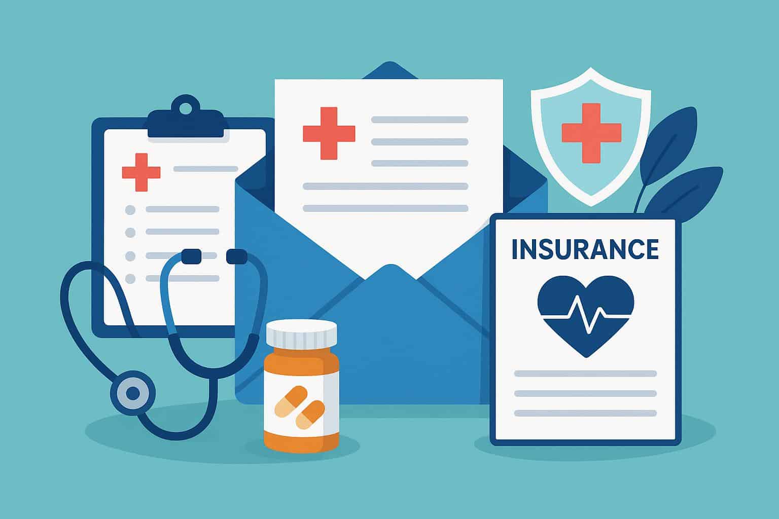 Direct mail solutions for healthcare and insurance organizations, marketing materials and envelopes