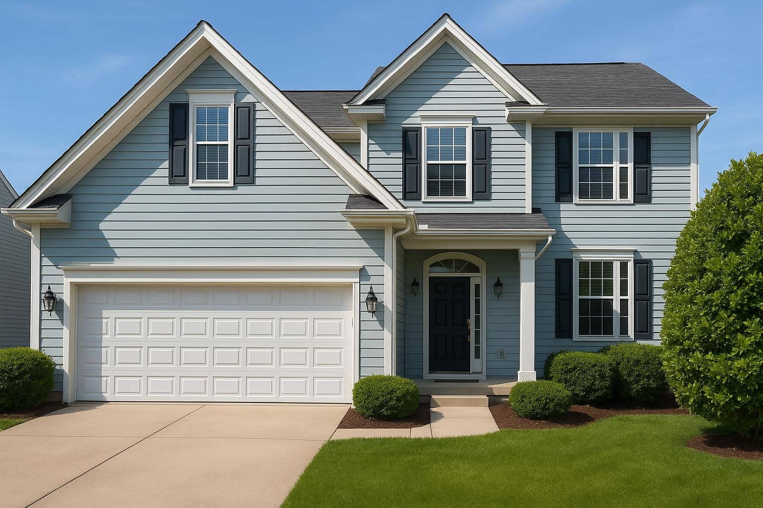 Attractive, well-kept house exterior with manicured lawn showcasing strong curb appeal