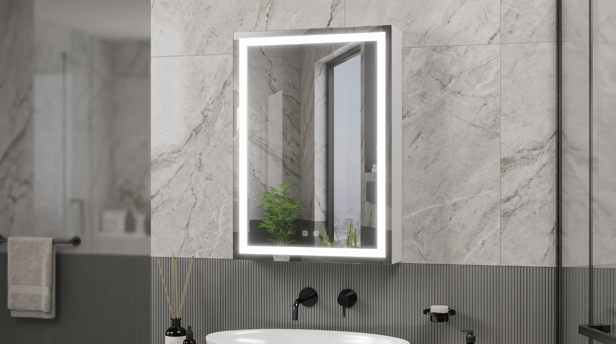 Image 1 of LED Bathroom Wall Mirror Benefits You Need to Know