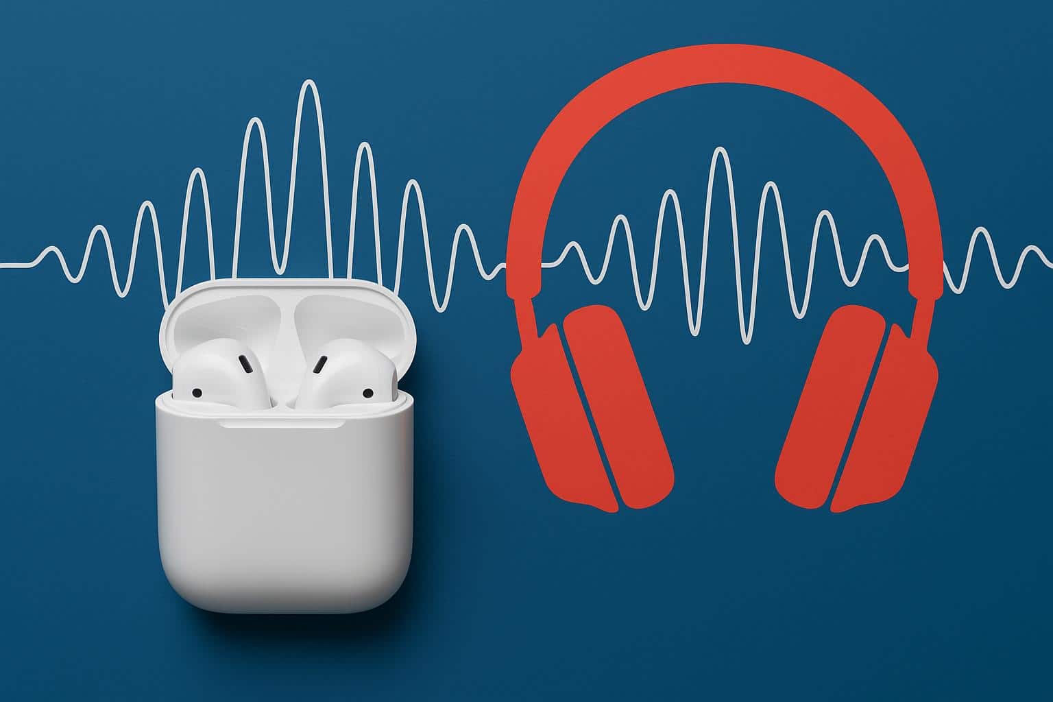 Wireless earbuds on a table next to a smartphone, ideal for music enthusiasts seeking top sound quality