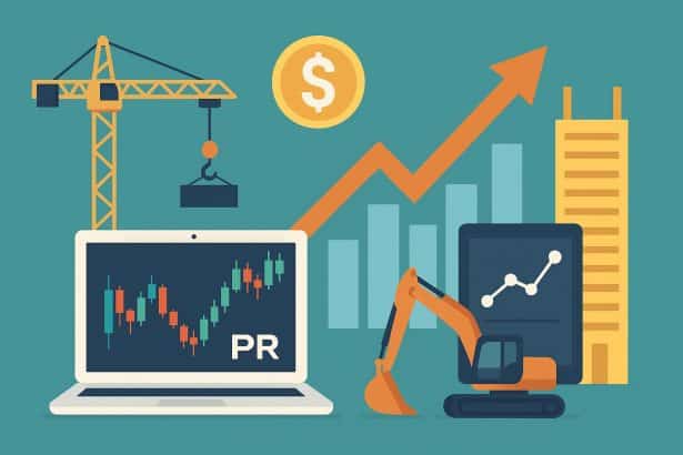Hola Prime innovative prop trading platform interface with digital charts and financial analytics
