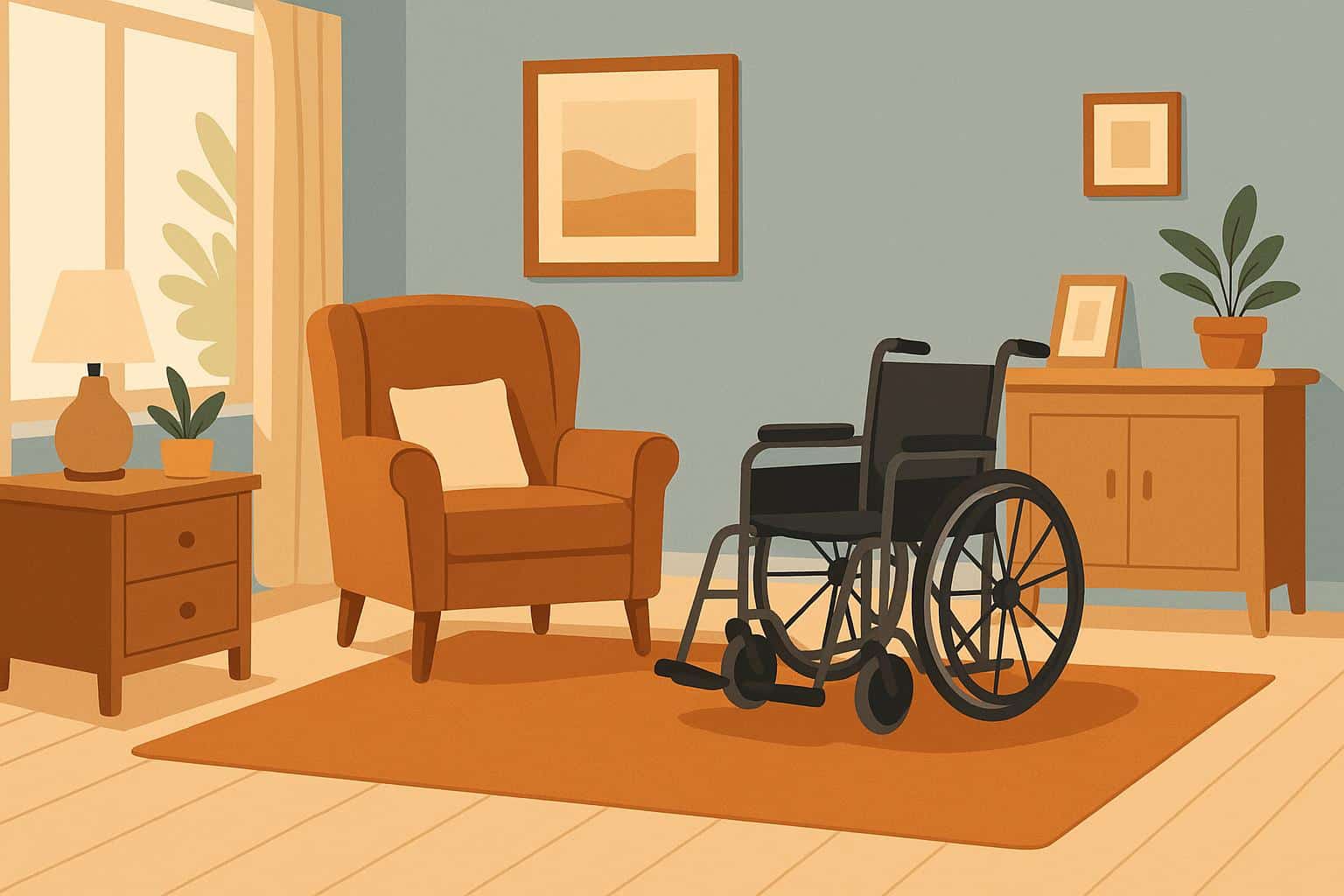 Caregiver assisting elderly person at home, highlighting benefits of in-home senior care
