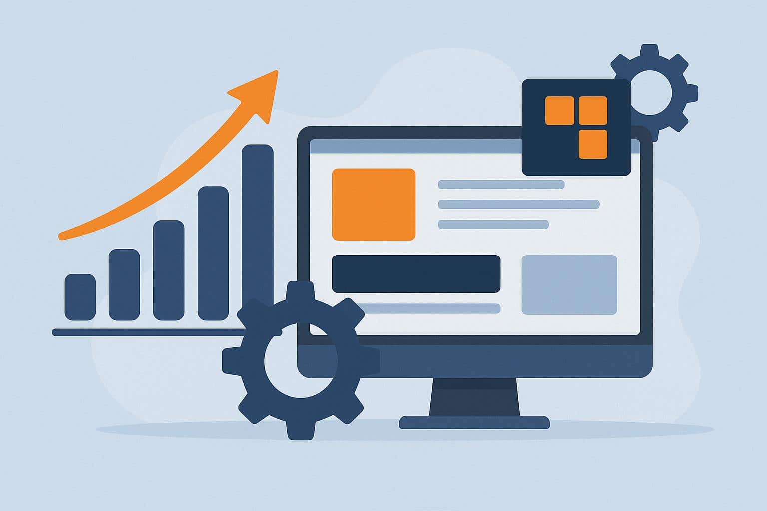 Modern business website design by Seven Square showcasing high-performance digital solutions