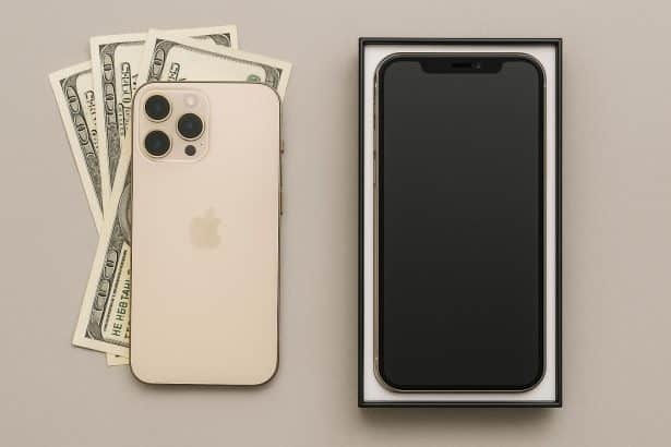 Latest iPhone model with upgrade options highlighting affordable yearly smartphone exchange programs