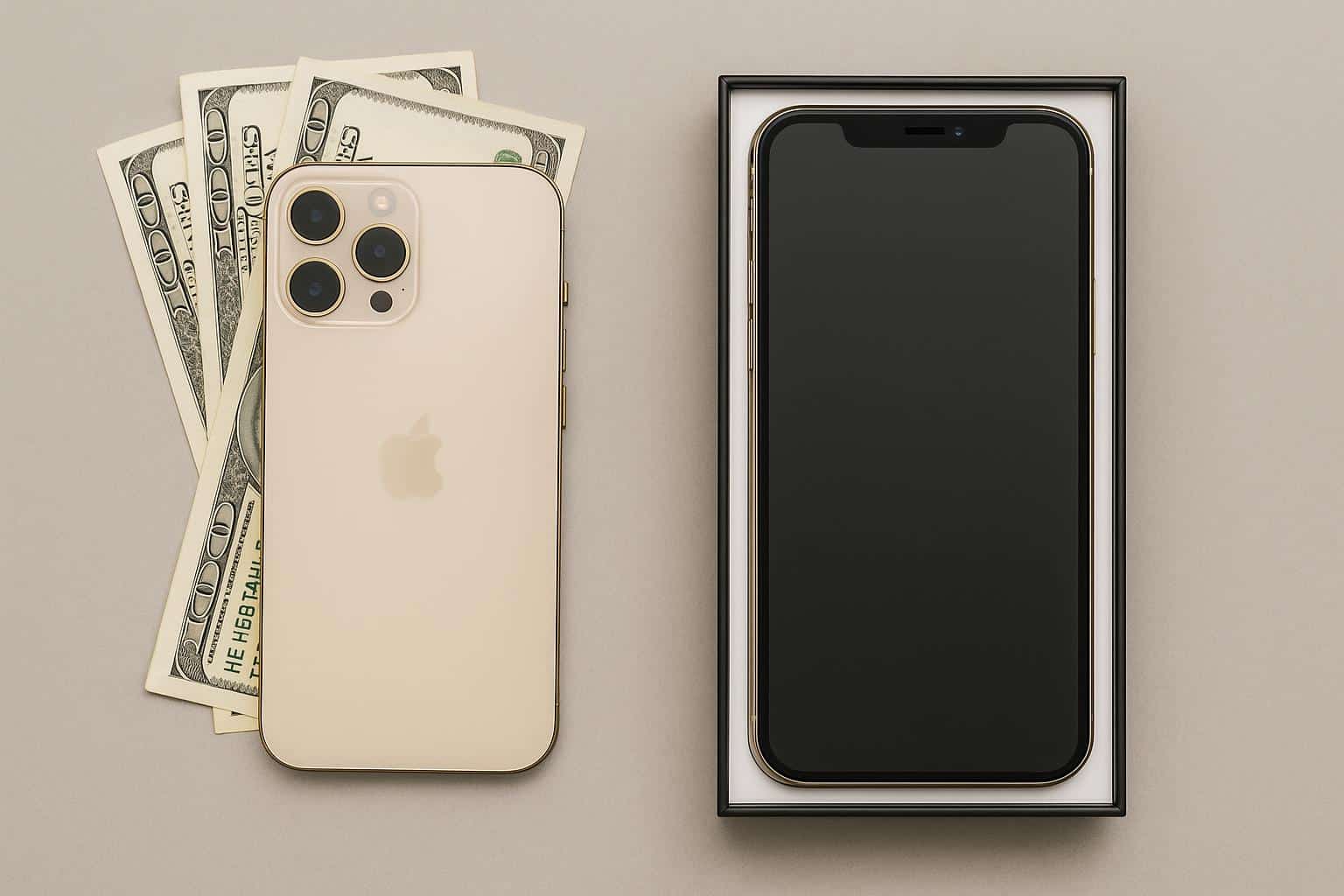 Latest iPhone model with upgrade options highlighting affordable yearly smartphone exchange programs