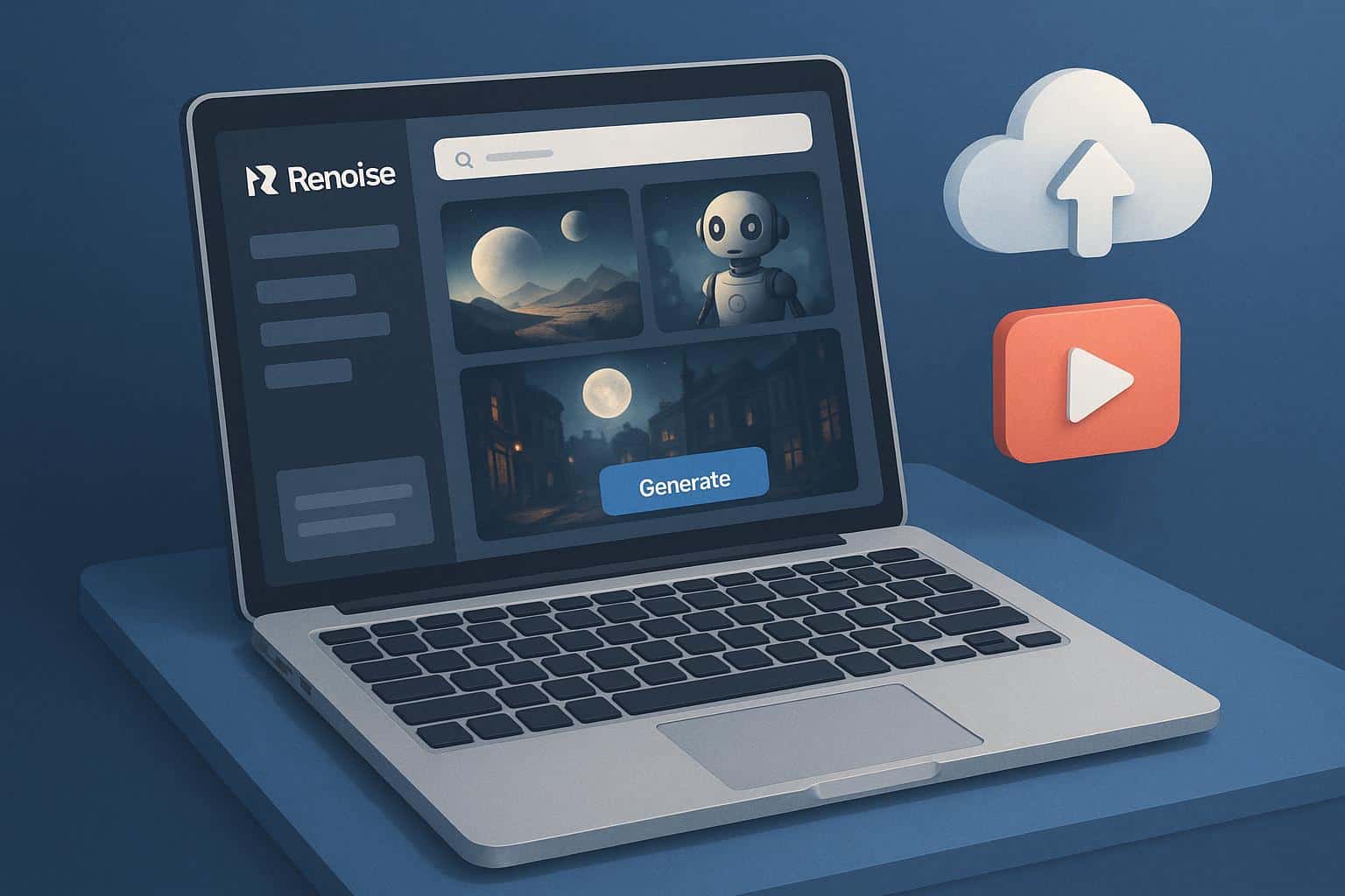 Renoise AI video generator user interface showcasing multi-model video creation features