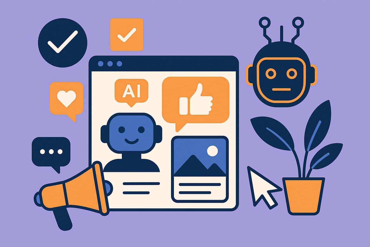 AI-powered branding tools optimizing social media content for consistent marketing messaging