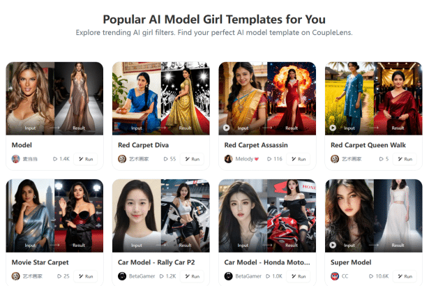Image 1 of AI Model Girl Generator: Create Stylish AI Fashion Portraits Without Professional Photography