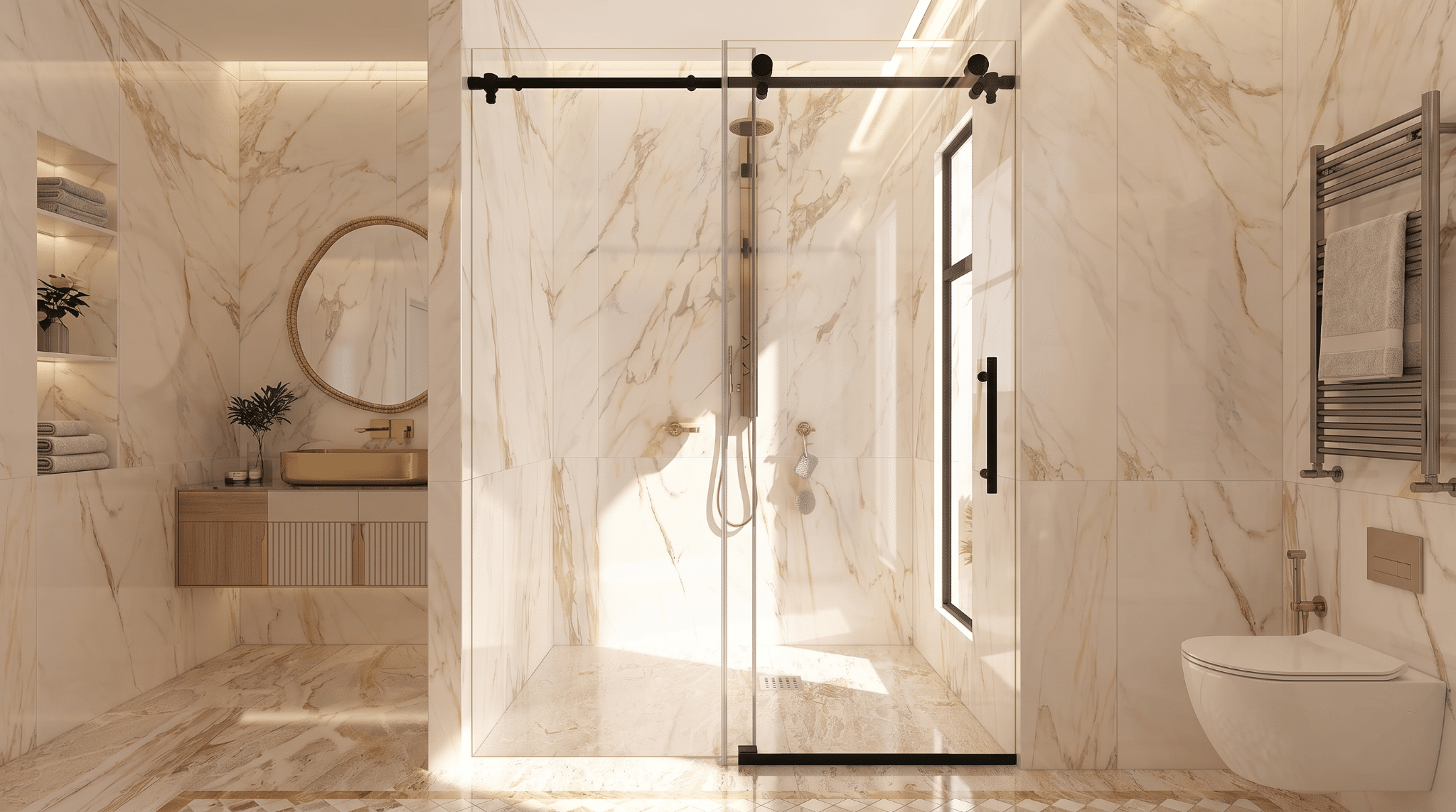 Image 1 of Single Sliding Shower Door – Modern Bathrooms Made Simpler