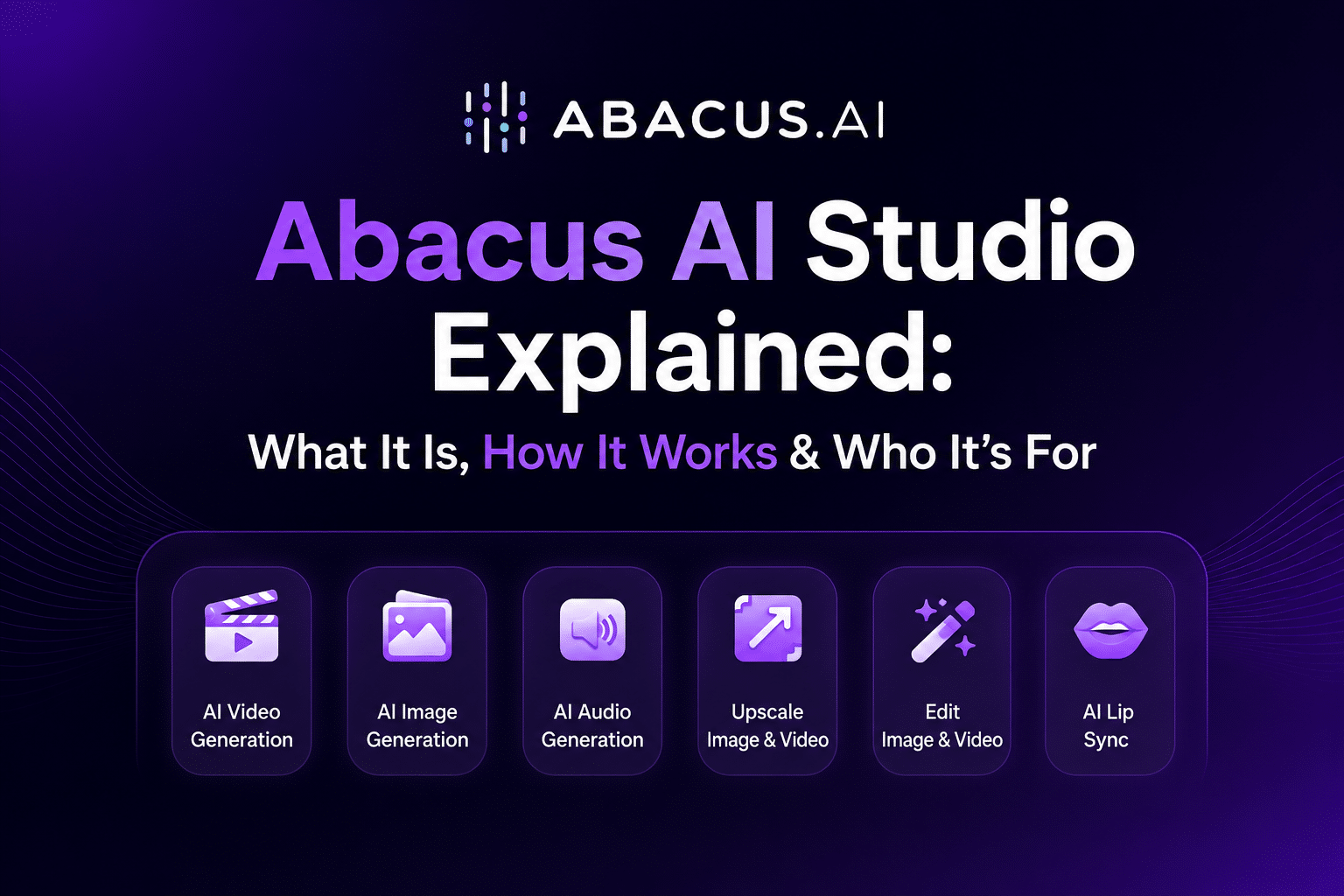 Image 1 of Abacus AI Studio Explained: What It Is, How It Works & Who It’s For
