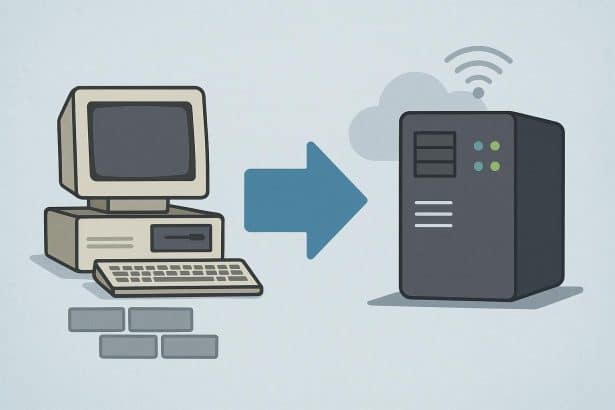 Modern equipment installation in a business facility representing infrastructure upgrade