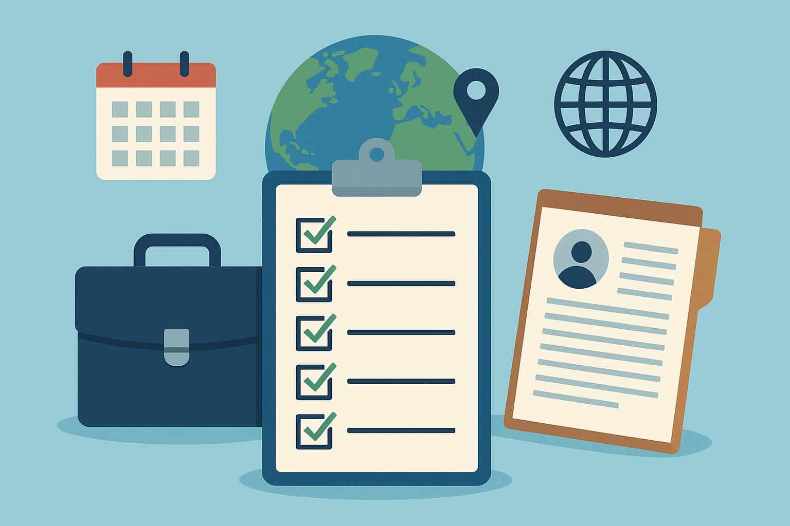Global recruitment process steps and essential documents for international hiring compliance