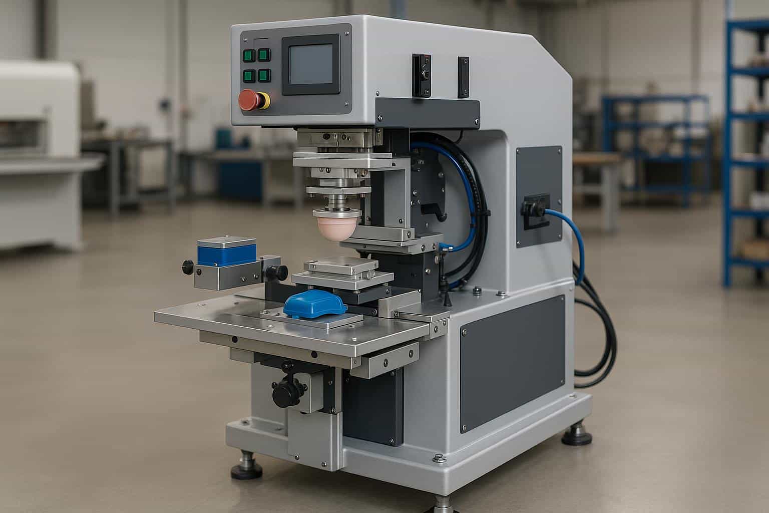 Pad printing machines and industrial product samples from leading manufacturers for decoration