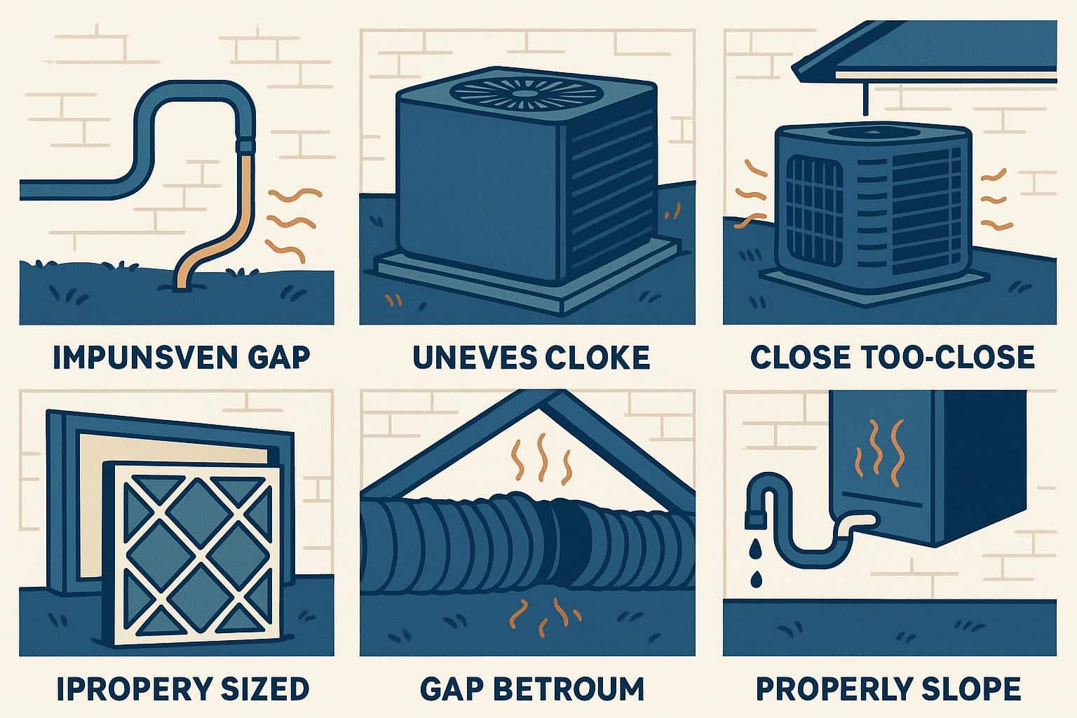 Improper air conditioner installation causing increased energy usage and higher cooling costs