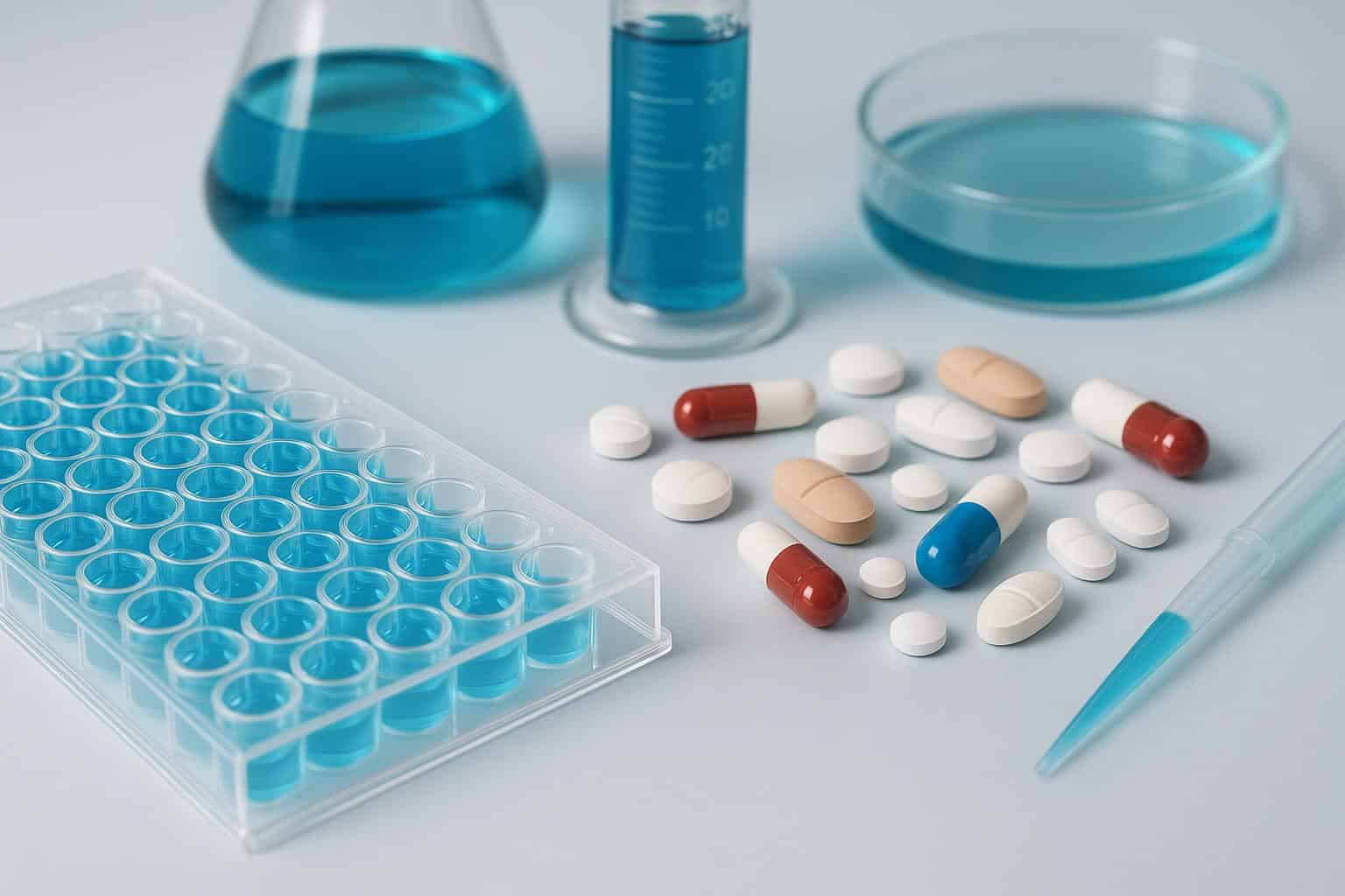 Assorted DMPK assay tools and chemical structures supporting modern drug discovery research