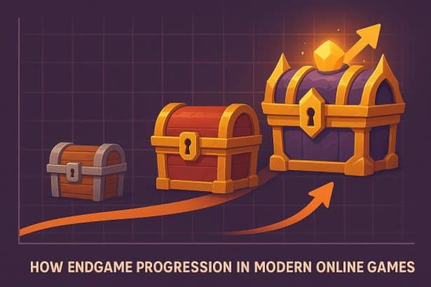 Progression systems in modern online games with evolving endgame content and rewards