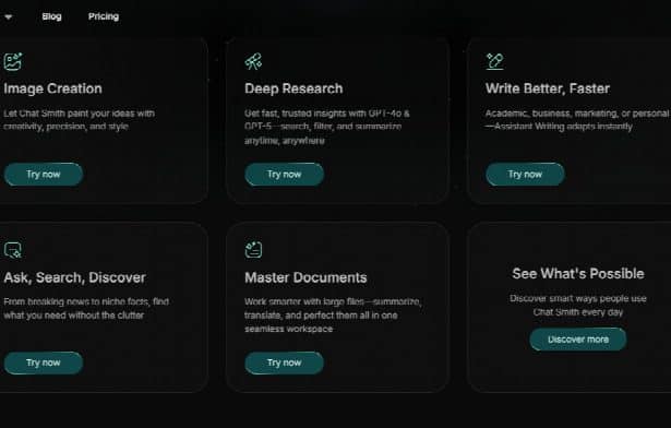 Image 1 of Discover the Power of Chat Smith for Modern Digital Work