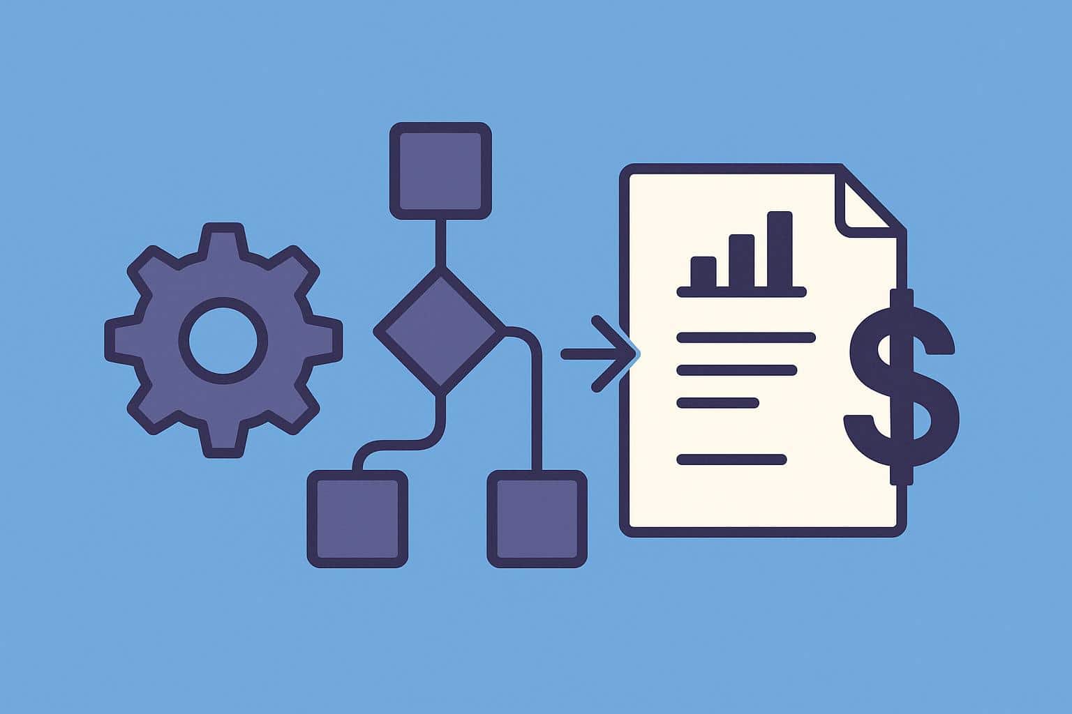 Event-based billing system implementation workflow diagram and software integration concept