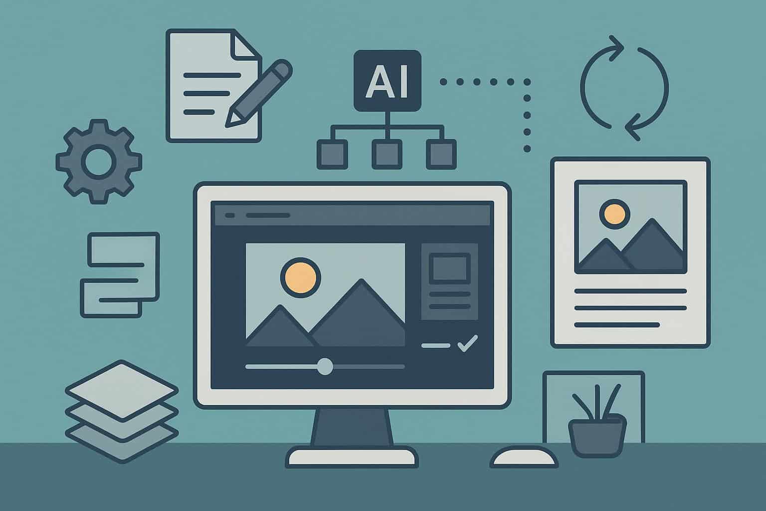 AI-powered workflow automating image edits with adaptive tools and machine learning algorithms
