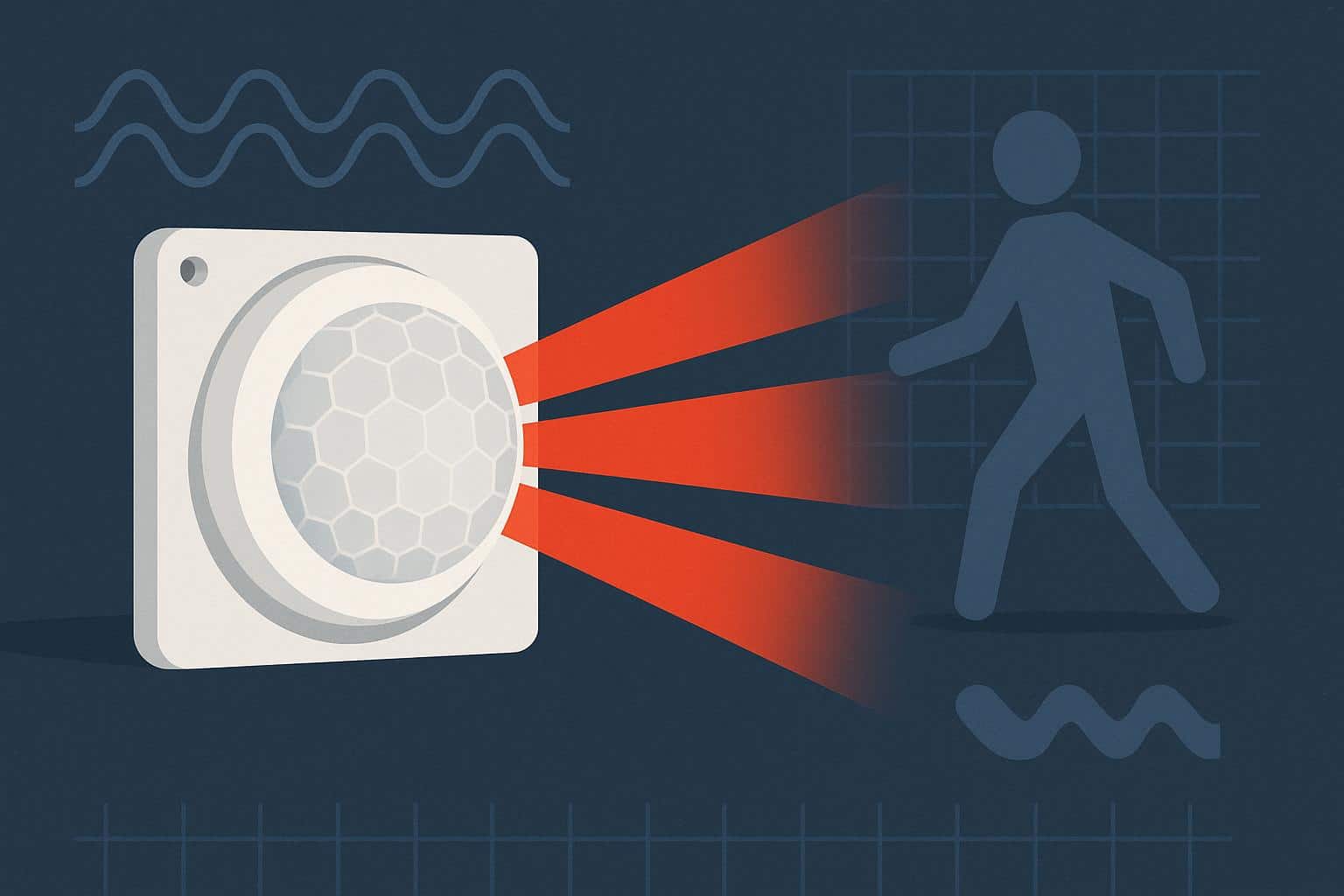 Infrared sensor device illustrating advanced motion detection technology and expert analysis