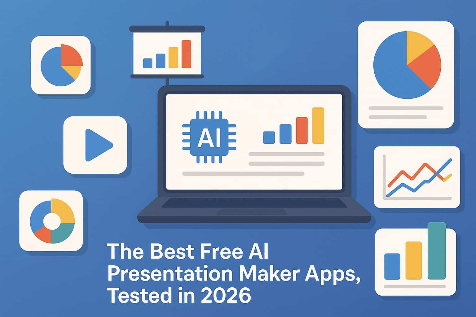 AI-powered presentation maker apps interface showcasing slide designs and creative tools