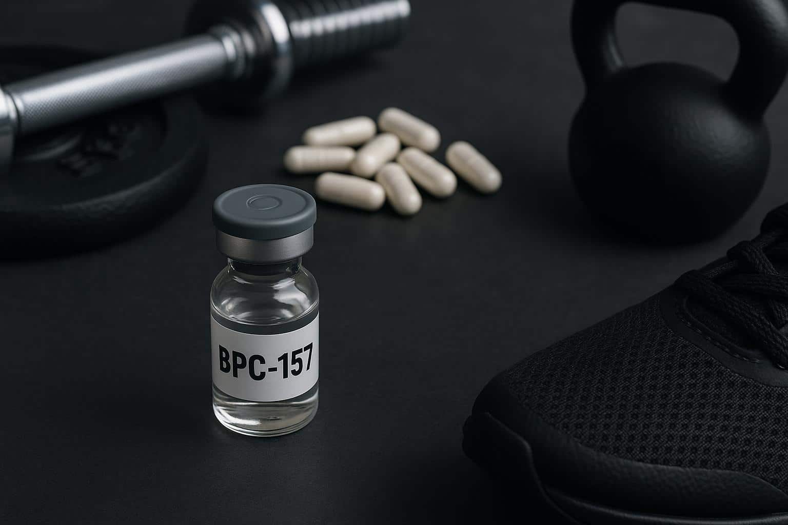 BPC-157 peptide illustration highlighting its role in sports medicine and athletic recovery