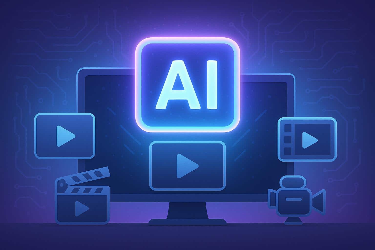 AI video generator interface with creative tools and video editing features for digital creators