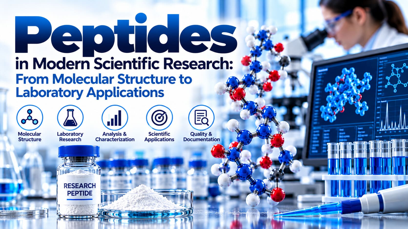 Image 1 of Peptides in Modern Scientific Research: From Molecular Structure to Laboratory Applications