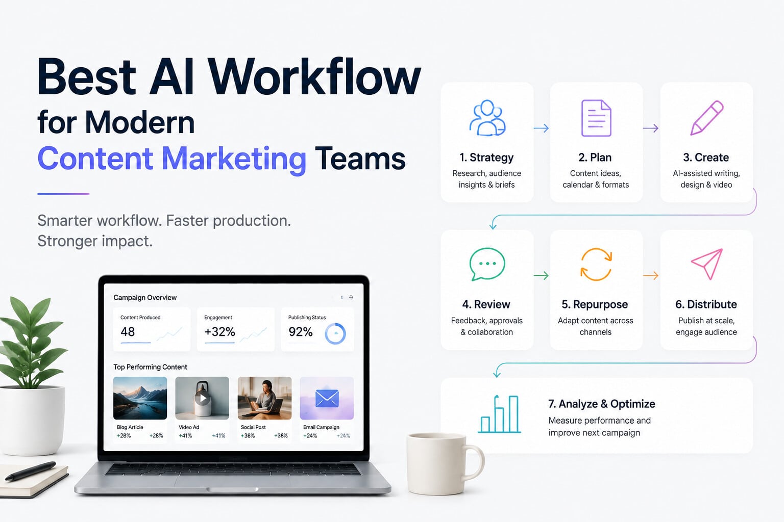 Image 1 of Best AI Workflow for Modern Content Marketing Teams