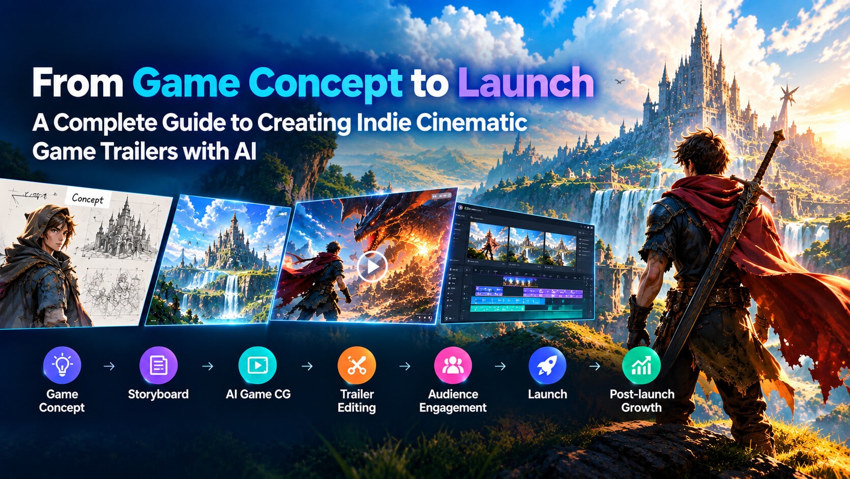 Image 1 of A Complete Guide to Creating Indie Cinematic Game Trailers with AI Game CG Generator