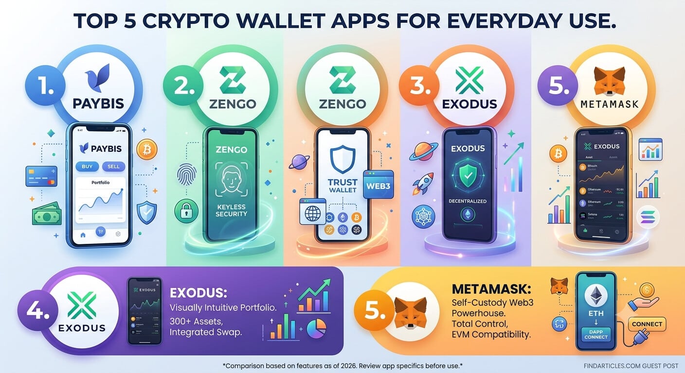 Image 1 of Top 5 Crypto Wallet Apps for Everyday Use